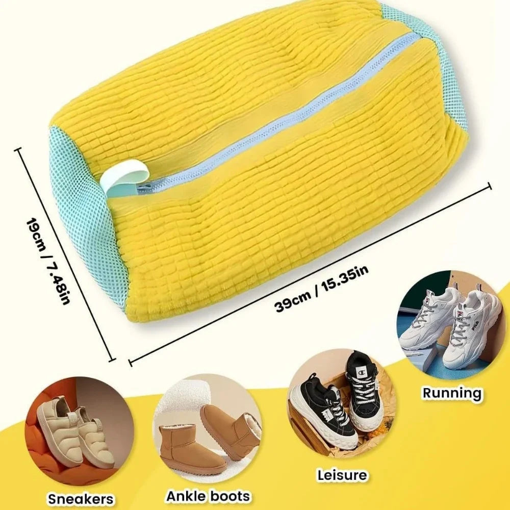 Durable shoe washing machine bag